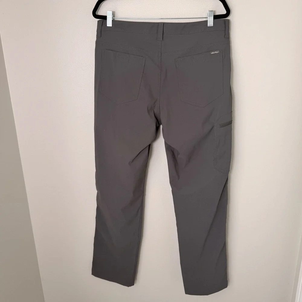 Eddie Bauer Hiking‎ Cargo Utility Pants (34x32) Gray Stretch Lightweight Flex
